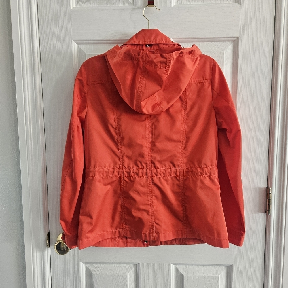 NWOT Talbots Petite Hooded Water Resistant Anorak Rain Jacket/Coat - Picture 8 of 16